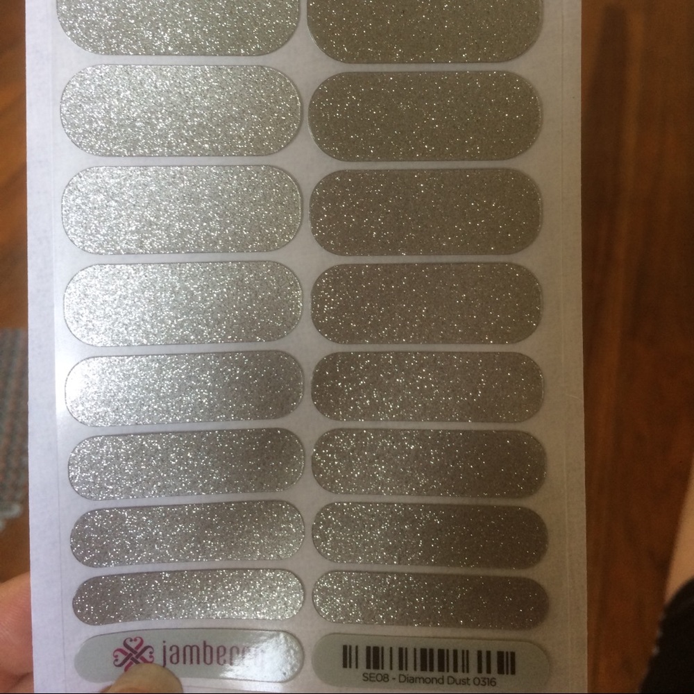 Full sheet of diamond dust jamberry wraps